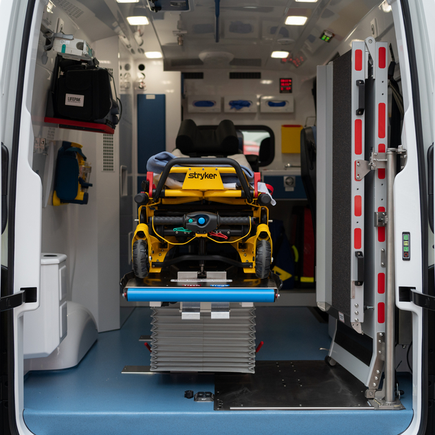 Rettungswagen Innenraum